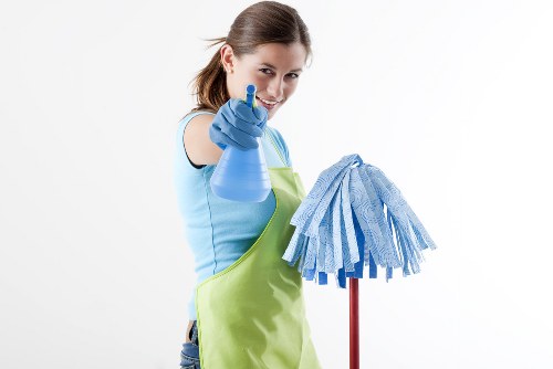 Carpet cleaning equipment and service agreement terms illustration