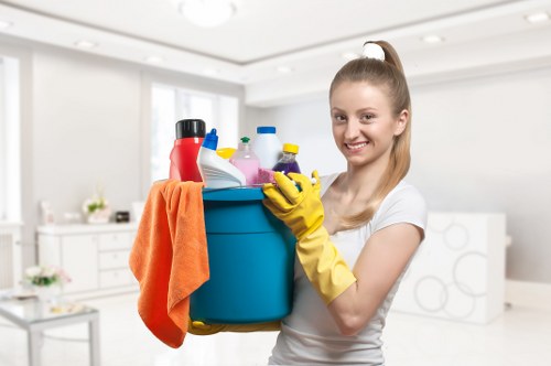 Charity donation and reuse items from cleaning operations
